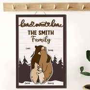 Personalized Gifts For Family Wood Sign Home Sweet Home - Wood Signs - GoDuckee