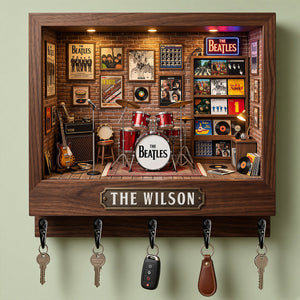 The Beatles Music Room Key Hanger - Personalized Gifts For Music Lovers 04NADT201026