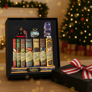 Books Collection Acrylic Christmas Ornament - Personalized Gifts 02kita031125