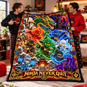 Elemental Warrior Christmas Blanket - Personalized Gifts For Action Figure Lovers 03TTLU071026