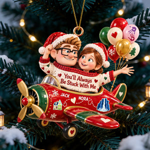 Sticked Together Acrylic Ornament, Personalized Gifts For Couple 07qhdt091026