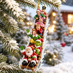 Nostalgia Sled Acrylic Ornament, Personalized Gifts 03qhqn290826