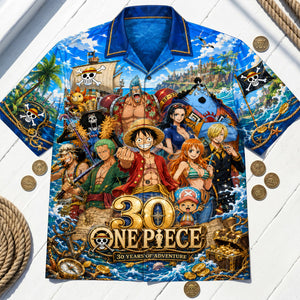 30 Years Of Adventure Hawaiian Shirt - Personalized Gifts For Anime Lovers 05nalu110626-Homacus