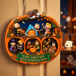 Great Pumpkin Halloween Acrylic Sign – Personalized Gifts For Family 03hata050826
