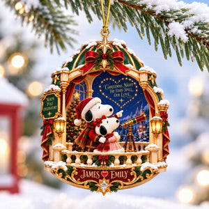 Christmas Night Acrylic Ornament - Personalized Gifts For Couple 07HAQN160926