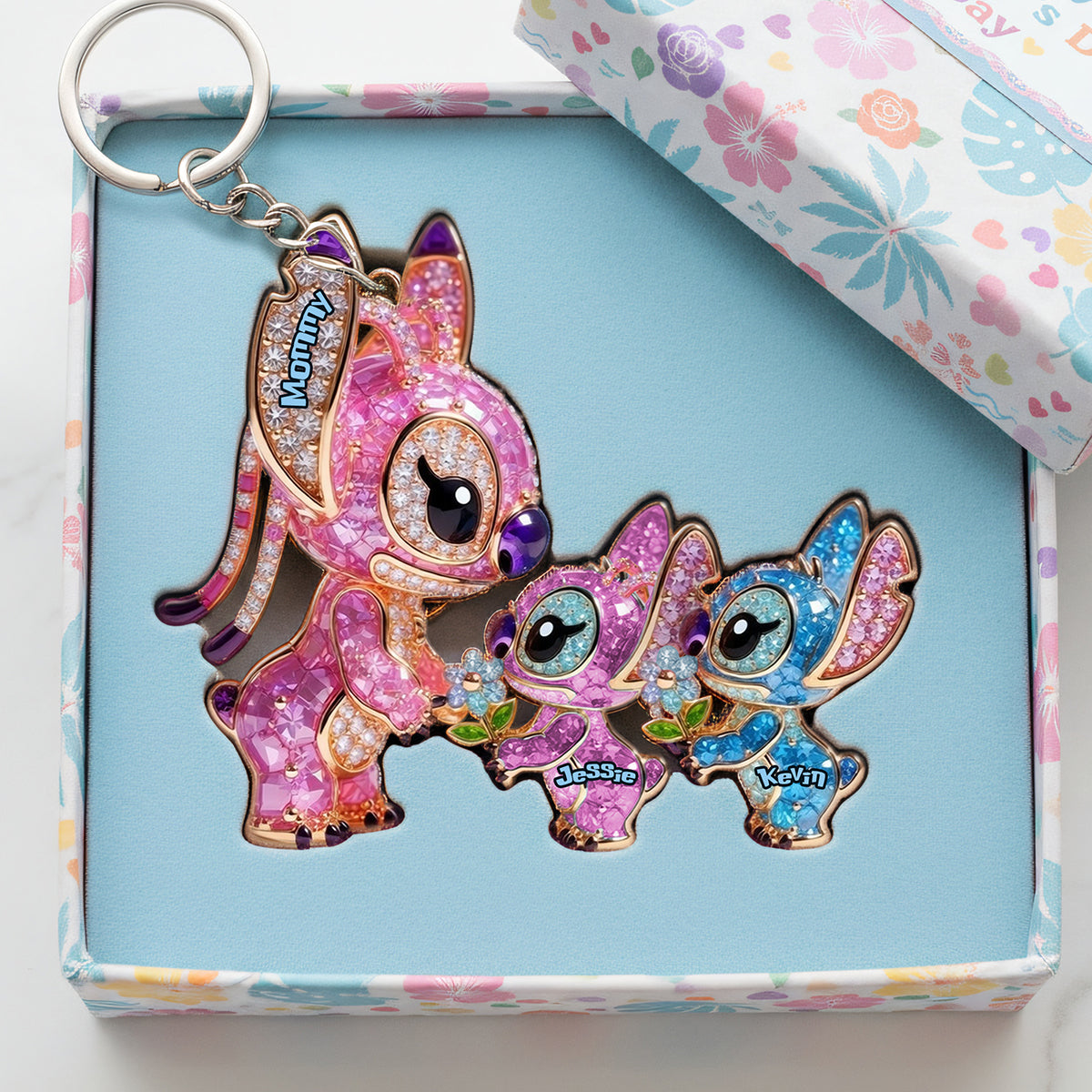 Alien Mom Keychain - Personalized Gifts 01ohta160326