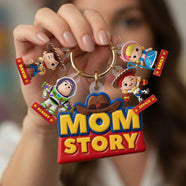 Lovely Characters Tag Keychain - Personalized Gifts 021tyqn230426