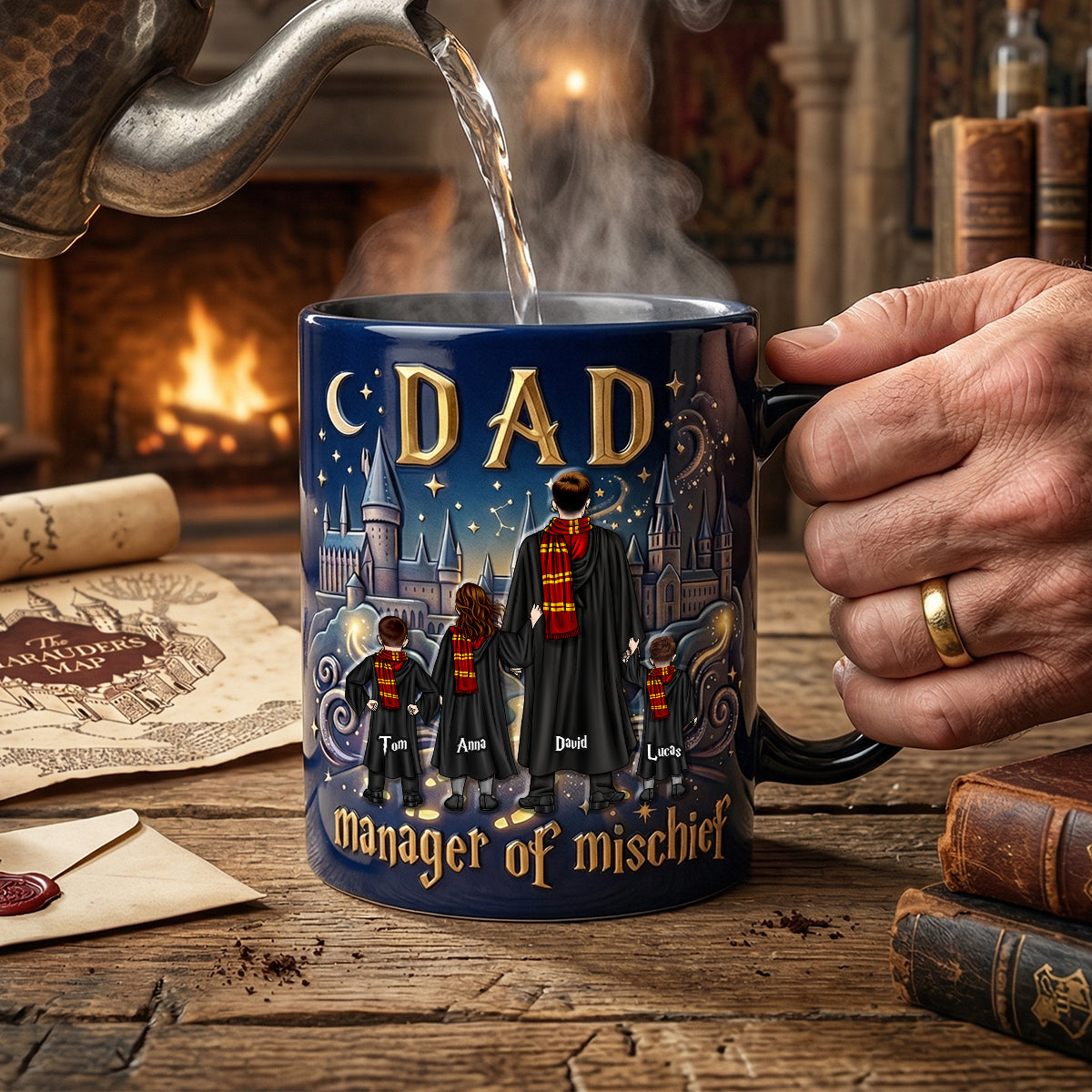 Fantasy School Dad Heat Changing Ceramic Coffee Mug 04NATN260326