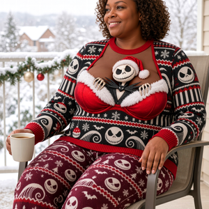 Fun Spooky Christmas Sweater - Personalized Gifts For Her 04tyqn121026