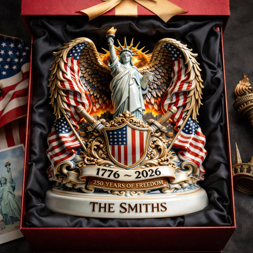 America 250th Anniversary Goddess Of Freedom Acrylic Plaque - Personalized Gifts 03tylu040326 - Shaped Plaques - GoDuckee
