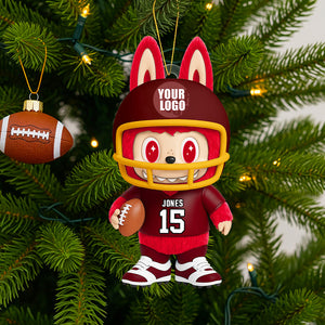Christmas Monster Sporty Ornament Personalized Gifts 04HUDT040925
