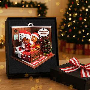 Gingerbread Couple Christmas Ornament, Personalized Gifts 03KITA160925