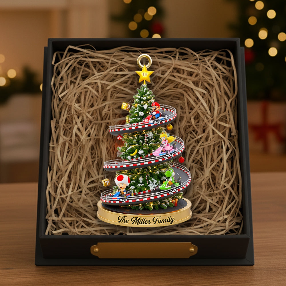 Racing Family Christmas Tree Ornament Personalized Gifts For Family 01NADT290925