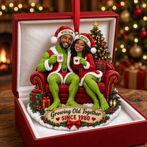 Cheeky Couple Christmas Ornament - Custom Photo Gifts For Couple 06tylu090926