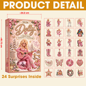 Dolly Parton Tribute Christmas Advent Calendar Blind Box - Personalized Gifts For Music Lovers 03nata160926