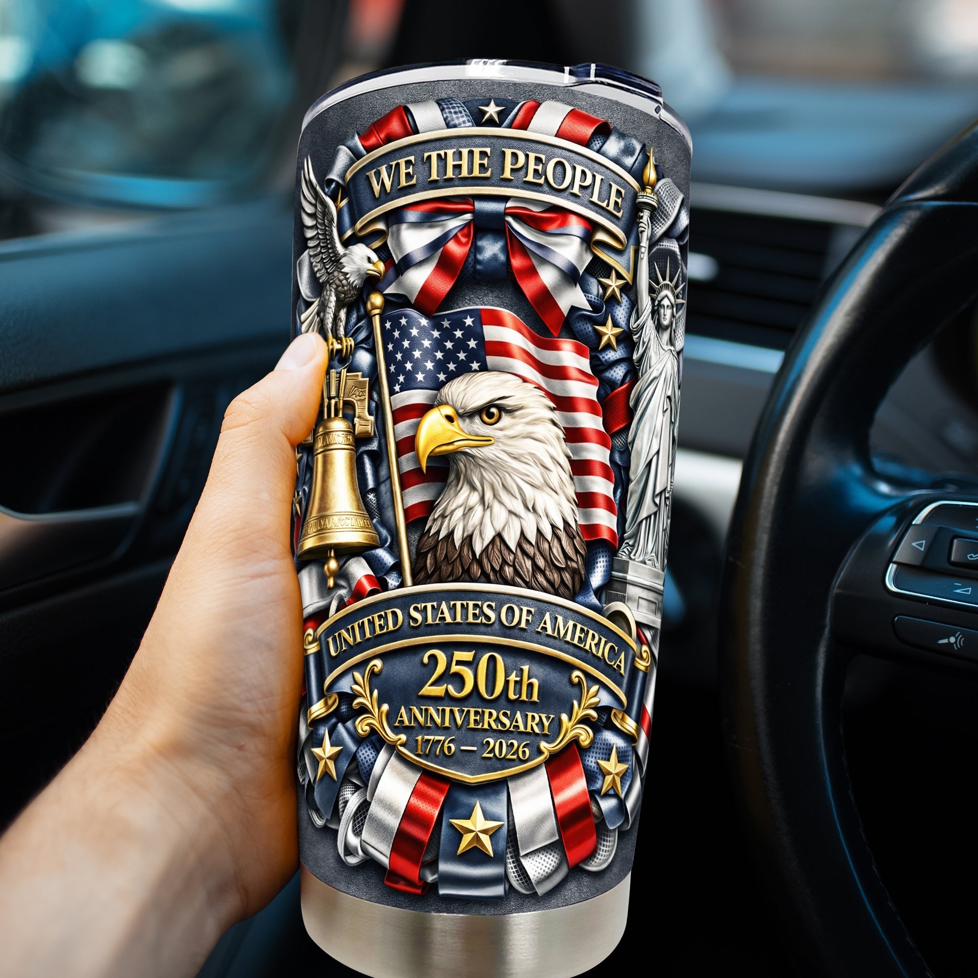 America 250th Anniversary Tumbler - Personalized Gifts 02toqn030326 - Tumbler Cup - GoDuckee