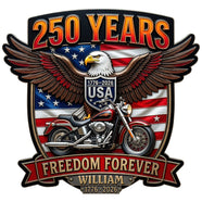 Bikers Ride Free Metal Sign - Personalized 250th Anniversary Gift For Bikers 05TOQN160626 - Metal Signs - GoDuckee