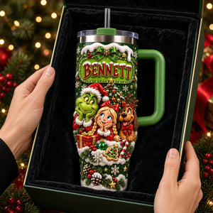 Cute Holiday Mischief Tumbler - Personalized Christmas Gifts 06padt061026