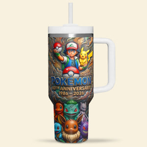 40th Anniversary Monster Trainer Tumbler - Personalized Anniversary Gift 01toqn120326