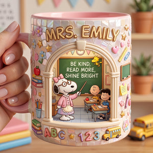 Cute Miniature Classroom Accent Mug- Personalized Gifts For Teacher 02tylu210726