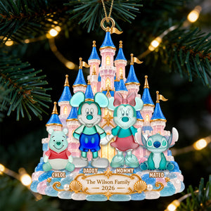 Magical Castle Family Ornament - Personalized Christmas Gifts 02NADT100926-Homacus