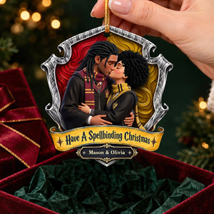 Spellbound Couple Acrylic Ornament - Personalized Christmas Gifts For Couples 02HUDT190926