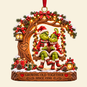 Growing Old Together Christmas Ornament - Personalized Gifts For Couple 01TYTA071026
