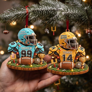 Bulk Up Sport Wood Effect Ornament, Personalized Gifts 03QHLU141026