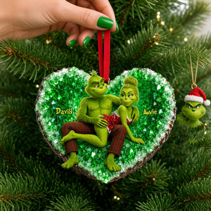 Mischievous Couple Christmas Ornament - Personalized Gifts For Couple 01ohlu120826