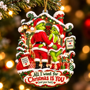 Playful Love Ornament, Personalized Gifts For Couple 04QHQN160926