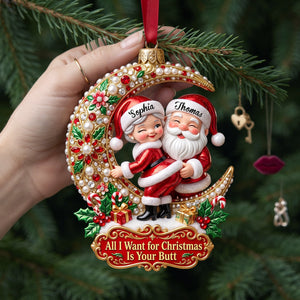 Naughty Couple Acrylic Ornament - Personalized Gifts For Couple 01pglu201026