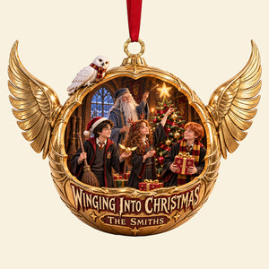 Winging Love Into Christmas Ornament - Personalized Christmas Gifts 03HATA081026