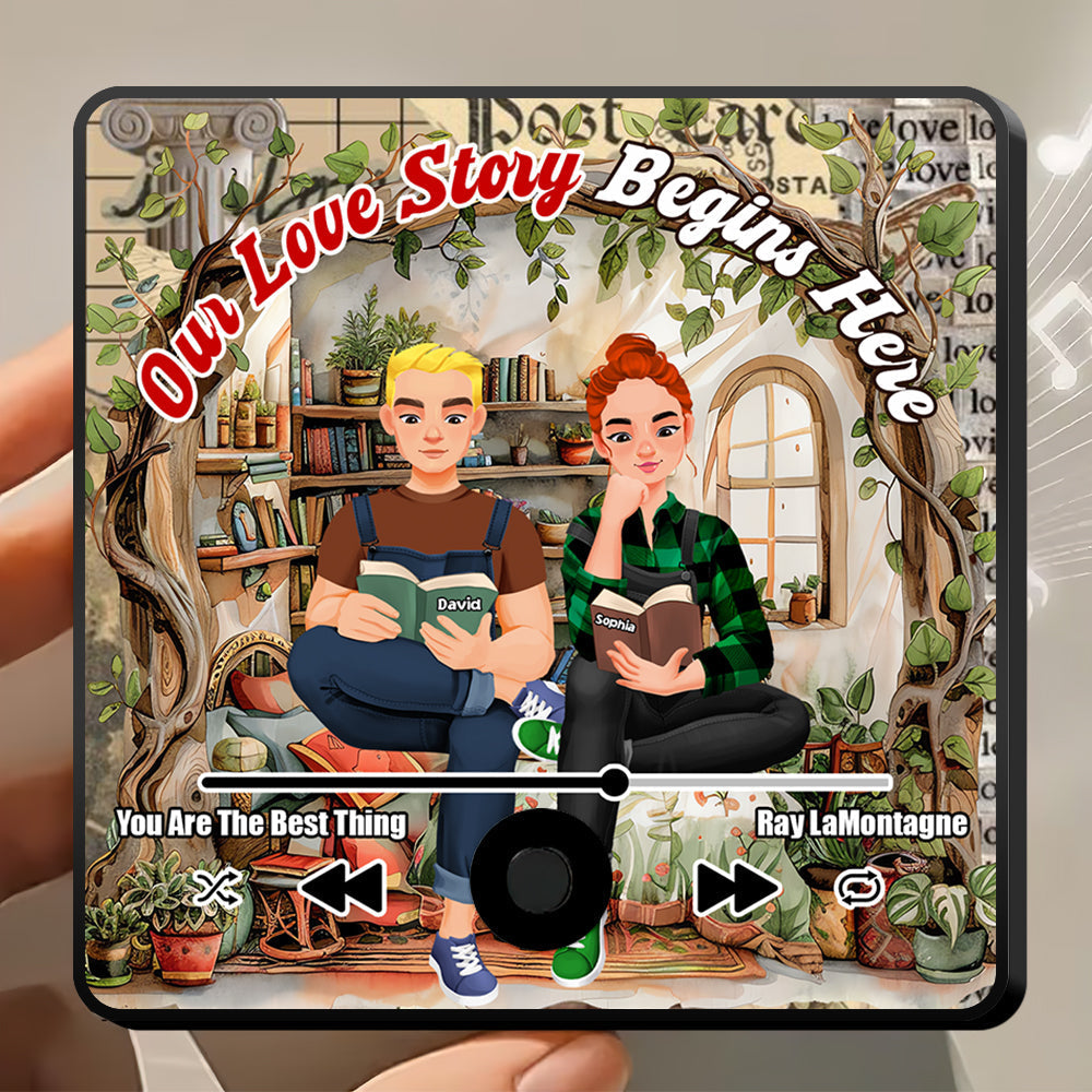 Personalized Gifts For Couple Fridge Magnet 03TGDT030125PA-Homacus
