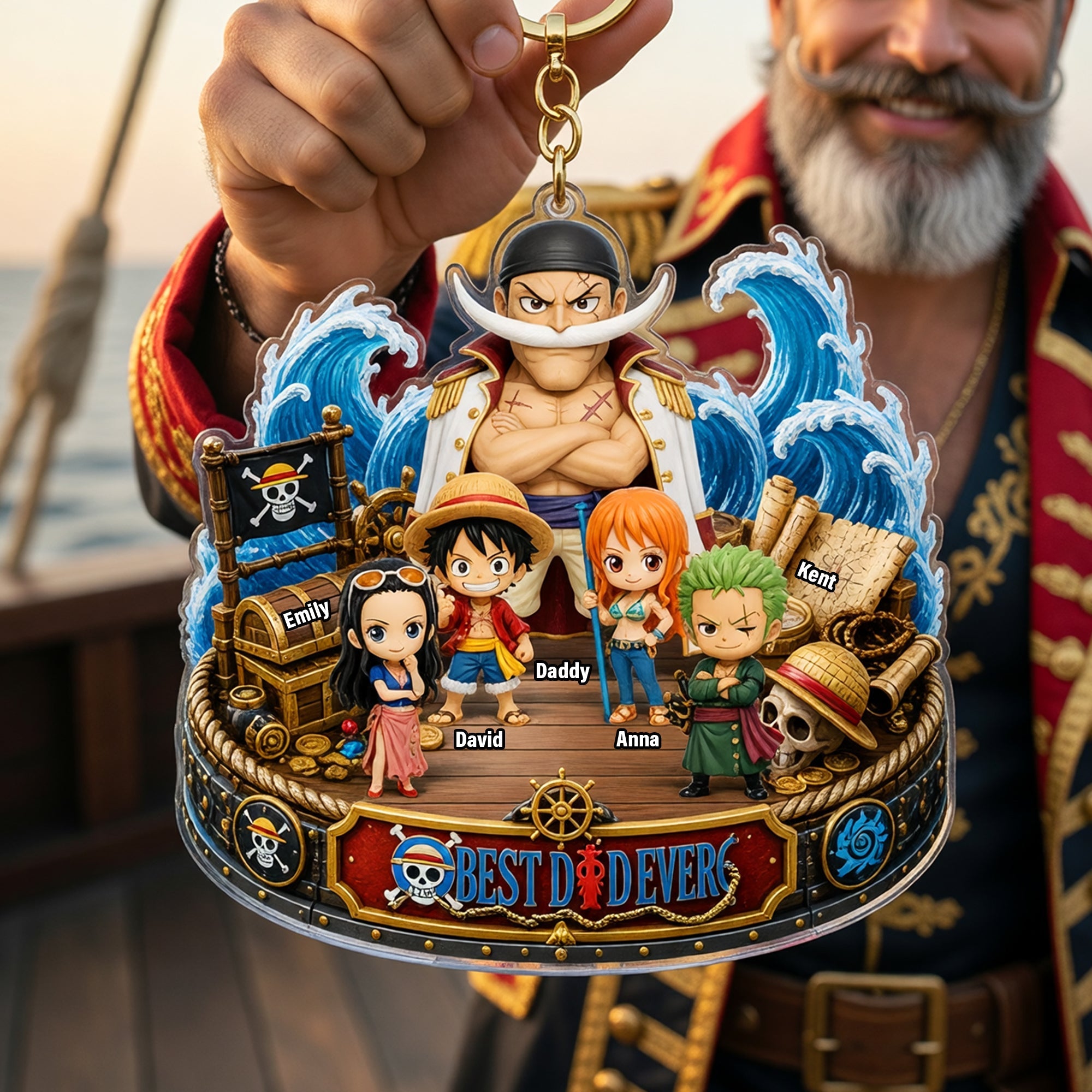 Sea Adventure Keychain - Personalized Gift For Dads 01TOQN120526