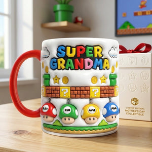 Retro Game Mom And Kids Coffee Accent Mug 03NALU020426
