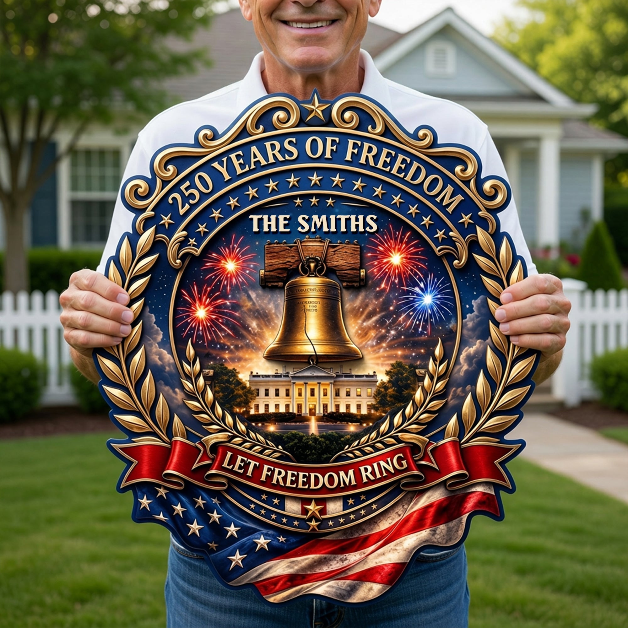 250 Years Of Freedom Acrylic Sign - Personalized Gifts For Family 02toqn300526 - Acrylic Sign - GoDuckee