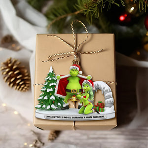 Cheeky Green Couple Ornament - Personalized Gifts For Couples 02OHLU101125