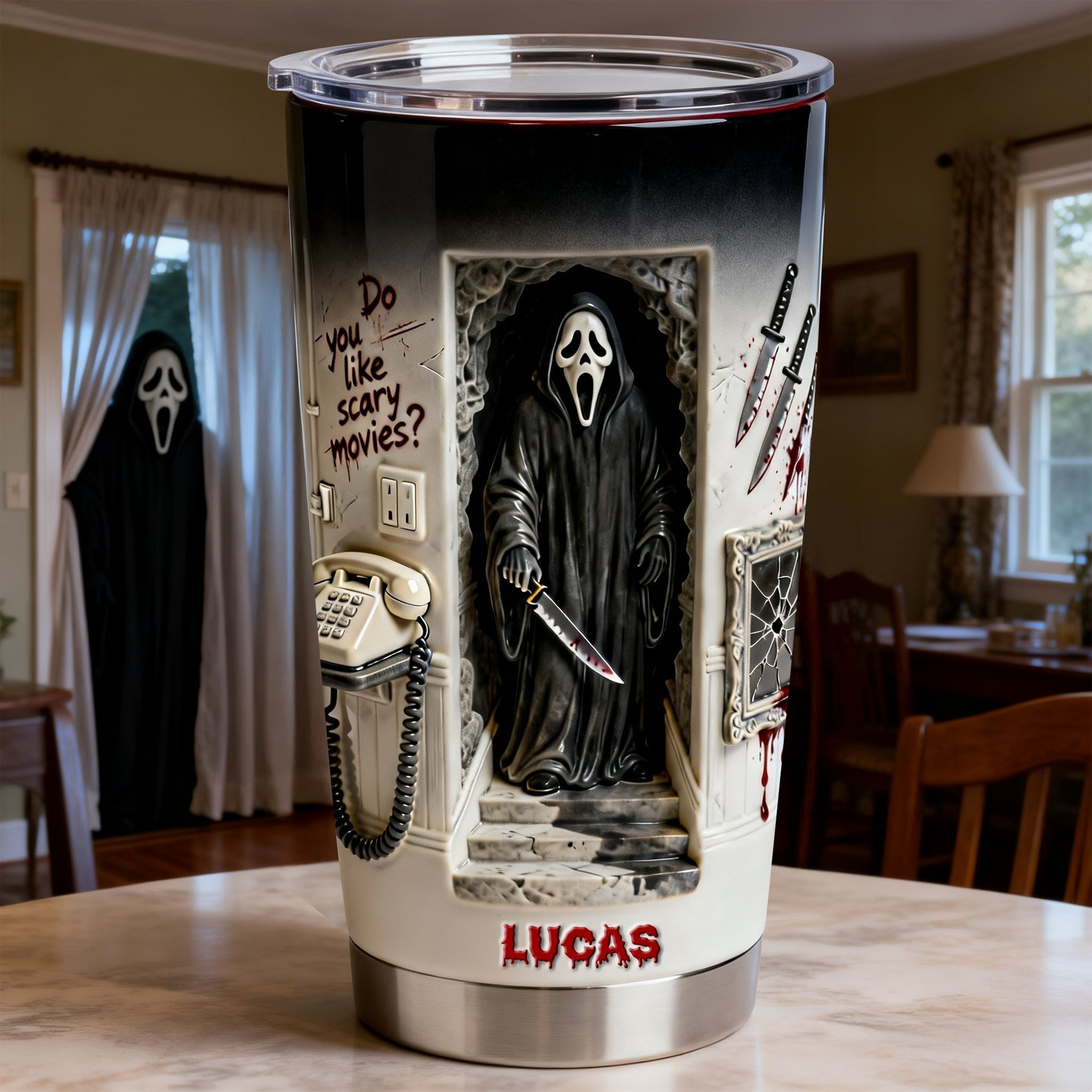 Horror Fans 20oz Tumbler Personalized Gifts 03natn210126