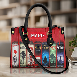 Creepy Stories Leather Bag - Personalized Halloween Gifts 04NALU130825
