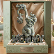 Strong Mama Elephant Acrylic Plaque - Personalized Gifts For Mom 01TGLU020426-Homacus