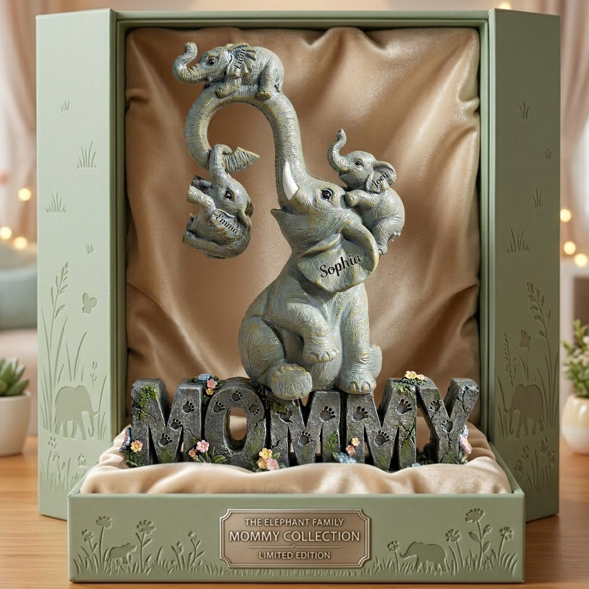 Strong Mama Elephant Acrylic Plaque - Personalized Gifts For Mom 01TGLU020426-Homacus