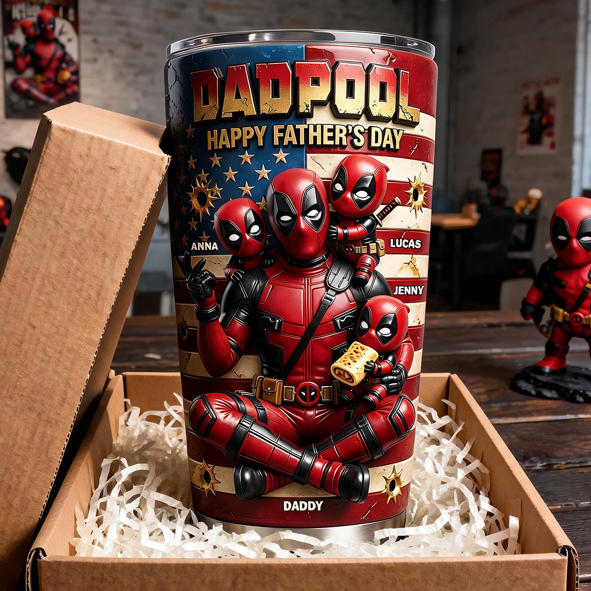 Funny Fighter Dad Tumbler - Personalized Gifts For Dads 04tydt180526