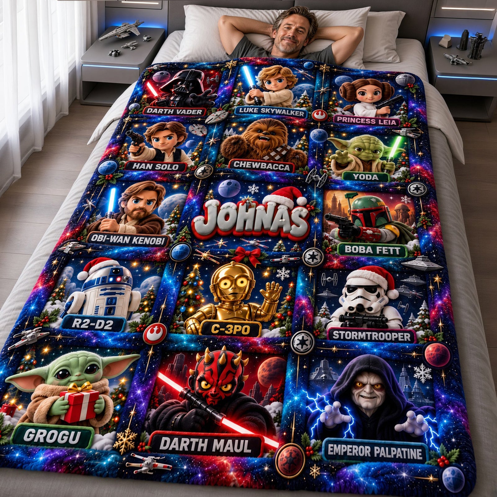 Merry Force-mas Blanket - Personalized Christmas Gifts 02PALU231026