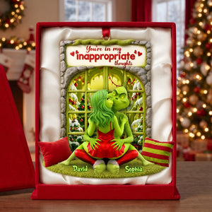 Mischievous Couple Acrylic Ornament - Personalized Christmas Gifts 01ohlu110826