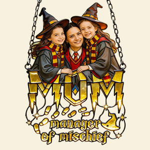 Magical Mom And Kids Suncatcher Ornament Custom Photo Gifts 04NADT020426