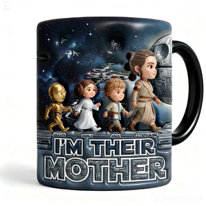 Cosmic Mom & Kids Reveal Magic Ceramic Coffee Mug - Personalized Gifts For Mother's Day 02nadt140426-Homacus