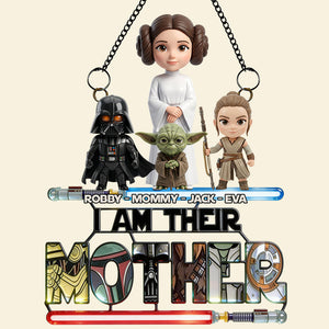 Universe Mom And Kids Layer Suncatcher  - Personalized Gifts For Mother's Day Suncatcher Ornament 01NADT030426