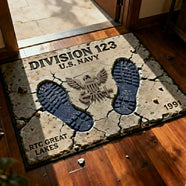 Home Of A Proud Veteran Doormat - Personalized Gifts For Veteran 061TGLU260126-Homacus