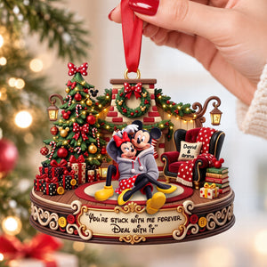 Stuck On You Christmas Ornament - Personalized Gifts For Couple 07TOQN230926