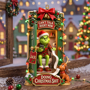 Funny Potty Ornament - Personalized Christmas Gifts 01hata240826